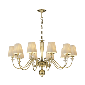 Lampa wisząca Lilosa 10 - Mosiądz polerowany (970 mm) 8683 Antigo/Amplex