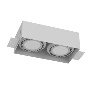 Lampa wpuszczana Cage in 0-2 - Biała 3271 Antigo/Brosline