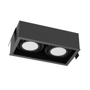 Lampa wpuszczana Cage in 1-2 - Czarna 3274 Antigo/Brosline