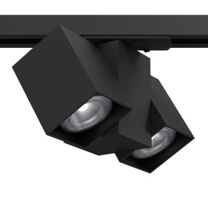 Spot Cube track 2 - Czarny - Szynoprzewód 1F 230V 6262 Antigo/Brosline