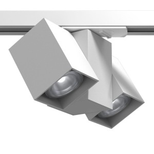 Spot Cube Track 2 - Biały - Szynoprzewód 1F 230V 6263 Antigo/Brosline