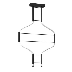 Lampa wisząca alha S 2 - Czarna (570 mm) 3000K 9052 Antigo/Dohar