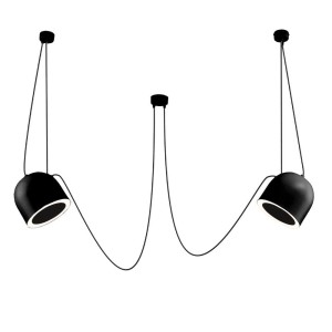 Lampa wisząca DOBO 2 - Czarna 9036 Antigo/Dohar
