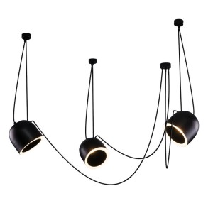 Lampa wisząca DOBO 3 - Czarna 9037 Antigo/Dohar