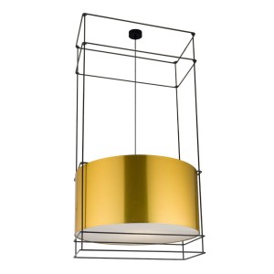 Lampa wisząca PAA - Czarna-mosiężny (800 mm) 9542 Antigo/Dohar