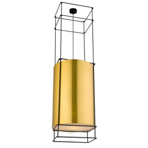 Lampa wisząca PAA - Czarna-mosiężny (400 mm) 9551 Antigo/Dohar