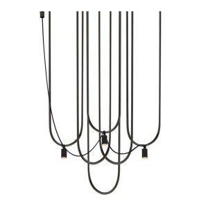 Lampa wisząca Udin 3 - Czarna 9786 Antigo/Dohar