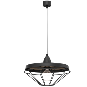 Lampa wisząca Alkaba - Czarna-platyna mat (325 mm) 5013 Antigo/Shilo