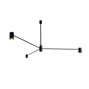 Lampa wisząca Dakata 3 - Czarna 5648 Antigo/Shilo