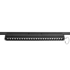 Spot magnetyczny Komatsu Slim dot move - Czarny - 48V 24W 1920lm (452 mm) 4000K 6062 Antigo/Shilo