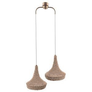 Lampa wisząca Mahaka 2 - Beżowa (500 mm) 5179 Antigo/Shilo