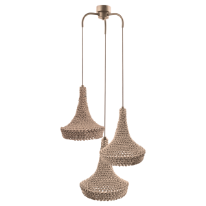 Lampa wisząca Mahaka 3 - Beżowa (500 mm) 5180 Antigo/Shilo
