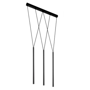 Lampa wisząca Miaki 3 - Czarna (600 mm) 7946 Antigo/Shilo