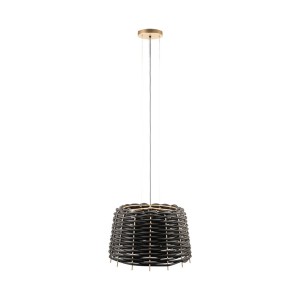 Lampa wisząca Suami O 60 - Czarna-platyna mat (630 mm) 5090 Antigo/Shilo