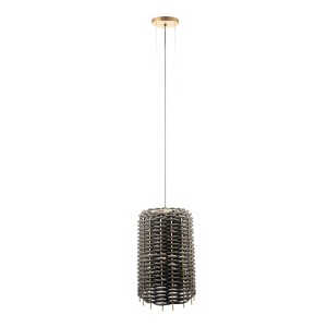 Lampa wisząca Suami A 36 - Czarna-platyna mat (380 mm) 5091 Antigo/Shilo