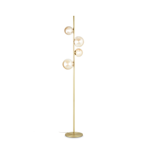 Lampa podłogowa PERLAGE PT4 AMBRA  IP20 Bursztyn 317816 Ideal lux