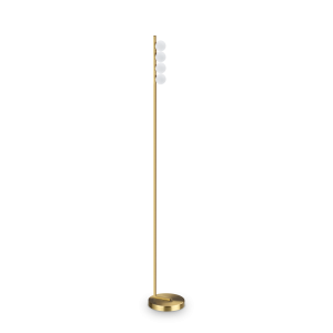 Lampa podłogowa PING PONG PT4 OTTONE 3000K IP20 Mosiądz 328324 Ideal lux