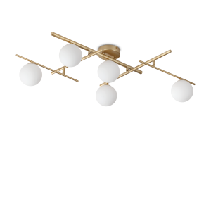 Lampa sufitowa ATLAS PL5 ORO 3000K IP20 Złoty 311364 Ideal lux