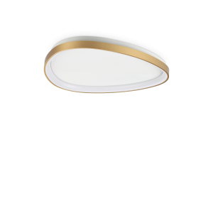 Lampa sufitowa plafon GEMINI PL D061 DALI/PUSH OTTONE 3000K IP20 Mosiądz 328966 Ideal lux