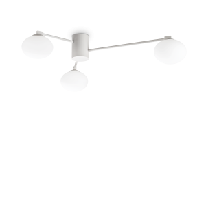 Lampa sufitowa HERMES PL3 D90 BIANCO  IP20 Biały 322674 Ideal lux
