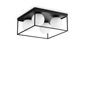 Lampa sufitowa LINGOTTO PL4 NERO  IP20 Czarny 327860 Ideal lux