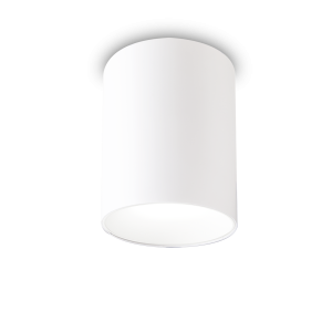 Lampa sufitowa tuba natynkowa NITRO PL ROUND D10 BIANCO 3000K IP20 Biały 319568 Ideal lux