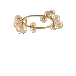 Lampa sufitowa PERLAGE PL10 AMBRA  IP20 Bursztyn 327808 Ideal lux