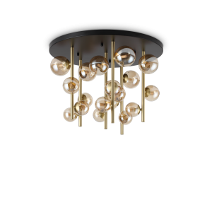 Lampa sufitowa PERLAGE PL18 AMBRA  IP20 Bursztyn 328379 Ideal lux