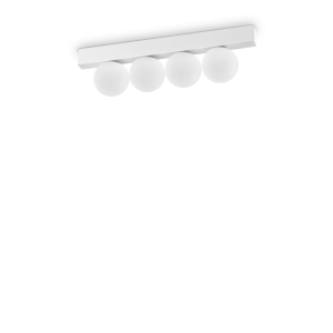 Lampa sufitowa PING PONG PL4 BIANCO 3000K IP20 Biały 328232 Ideal lux
