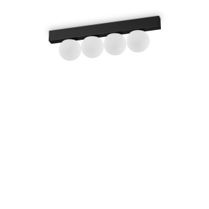Lampa sufitowa PING PONG PL4 NERO 3000K IP20 Czarny 313283 Ideal lux