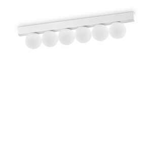 Lampa sufitowa PING PONG PL6 BIANCO 3000K IP20 Biały 328256 Ideal lux