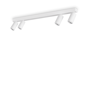 Lampa sufitowa PROFILO PL4 BIANCO  IP20 Biały 328188 Ideal lux