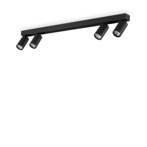 Lampa sufitowa PROFILO PL4 NERO  IP20 Czarny 328195 Ideal lux