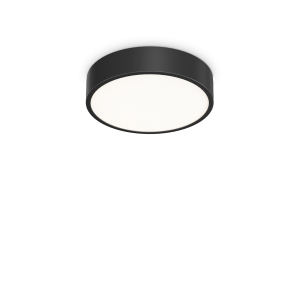 Lampa sufitowa plafon RAY PL D30 NERO 3000-4000K IP44 Czarny 327563 Ideal lux