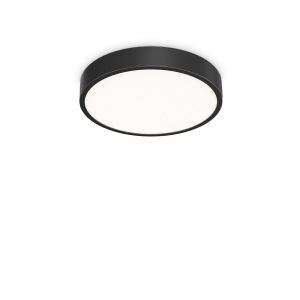 Lampa sufitowa plafon RAY PL D40 NERO 3000-4000K IP44 Czarny 327600 Ideal lux