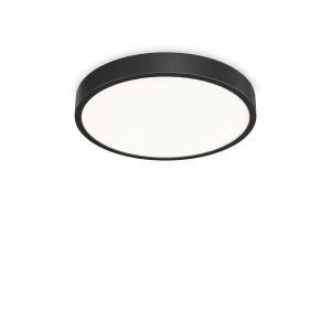 Lampa sufitowa plafon RAY PL D60 NERO 3000-4000K IP44 Czarny 327686 Ideal lux