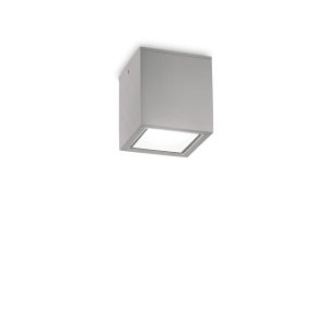 Lampa sufitowa TECHO PL1 SMALL GRIGIO  IP54 Szary 326894 Ideal lux