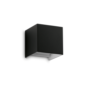 Kinkiet elewacyjny zewnętrzny ATOM AP D10 NERO 3000K IP54 Czarny 313450 Ideal lux