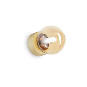 Kinkiet lampa ścienna PERLAGE AP1 AMBRA  IP20 Bursztyn 317809 Ideal lux