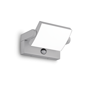 Kinkiet elewacyjny zewnętrzny z regulowanym światłem i czujnikiem ruchu SWIPE AP SENSOR GRIGIO 3000K IP54 Szary 326870 Ideal lux