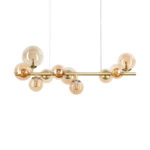 Lampa wisząca PERLAGE SP10 AMBRA  IP20 Bursztyn 322766 Ideal lux