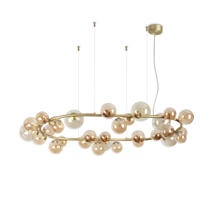 Lampa wisząca PERLAGE SP30 AMBRA  IP20 Bursztyn 322780 Ideal lux