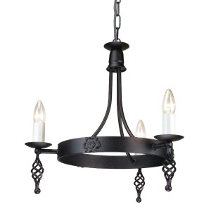 Żyrandol Belfry - 3 źródła światła BY3-BLACK Elstead Lighting