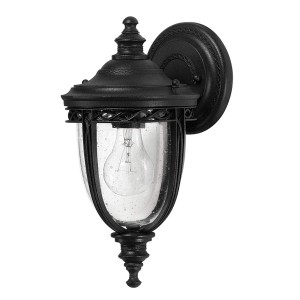 Mała latarnia naścienna English Bridle - 1 źródło światła - Czarna FE-EB2-S-BLK Elstead Lighting