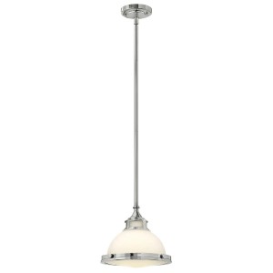Mała lampa wisząca Amelia - 1 źródło światła - Chrom HK-AMELIA-P-S-CM Elstead Lighting