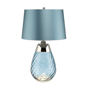 Mała lampa stołowa Lena - 2 źródła światła - Niebieska LENA-TL-S-BLUE Elstead Lighting