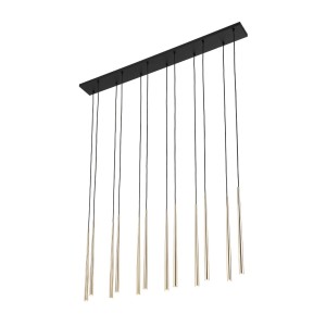 PIANO BLACK GOLD LAMPA WISZACA 12 10119 TK Lighting