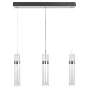 Lampa wisząca Ambiente 3 srebrna LED CCT Light Prestige