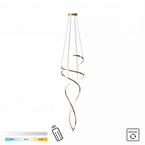 MD3127-2M-3GT COCO LAMPA WISZĄCA ZŁOTA/GOLD Zuma Line