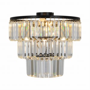 P17127-4-BK TIFANNY LAMPA SUFITOWA CZARNA/BLACK Zuma Line